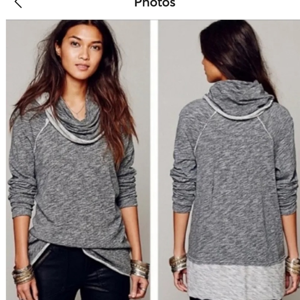 Free People FP Beach Cocoon Cowl Neck sweater